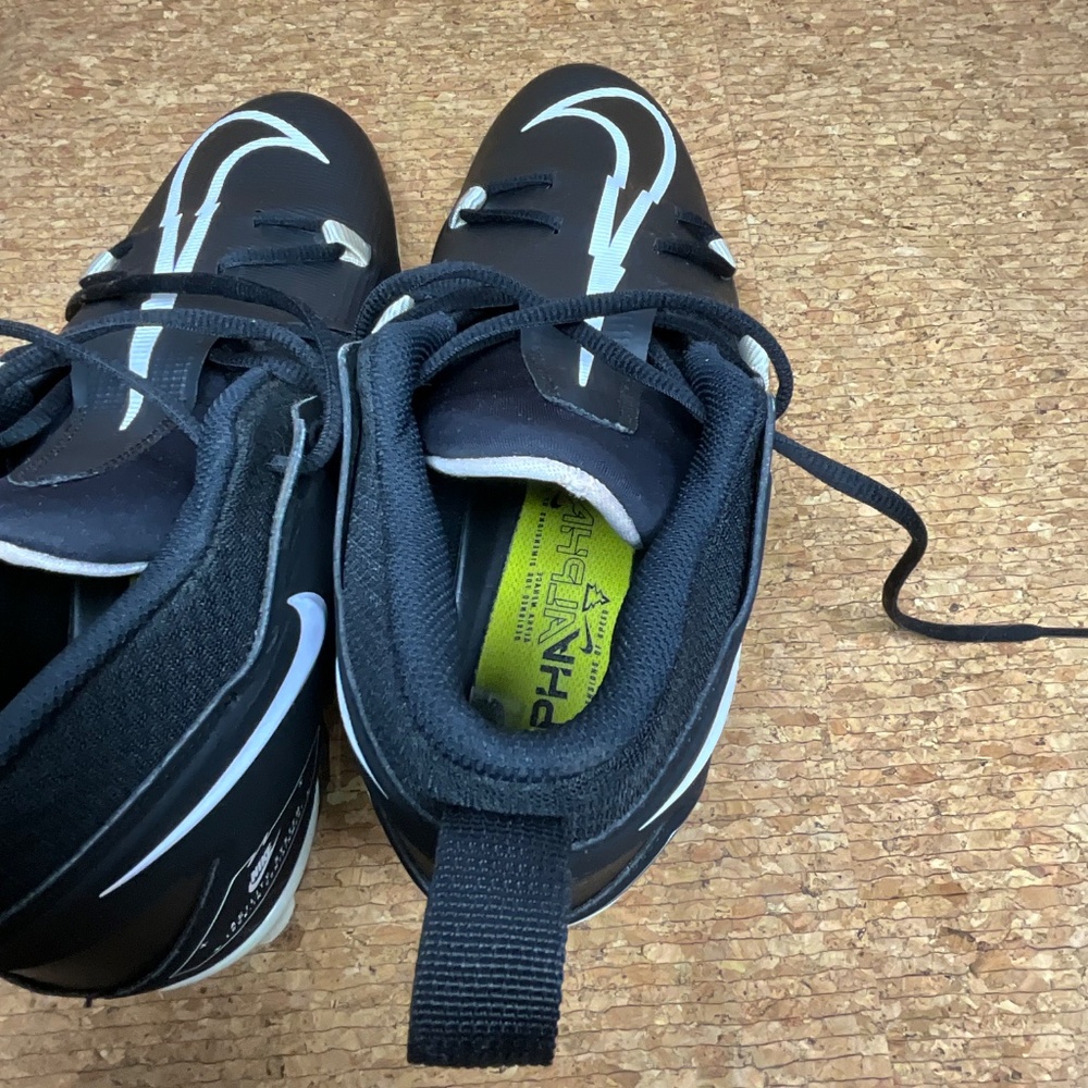 Nike Alpha Menace 3 Football Cleats Men’s Size 13 Black White - Picture 11 of 15